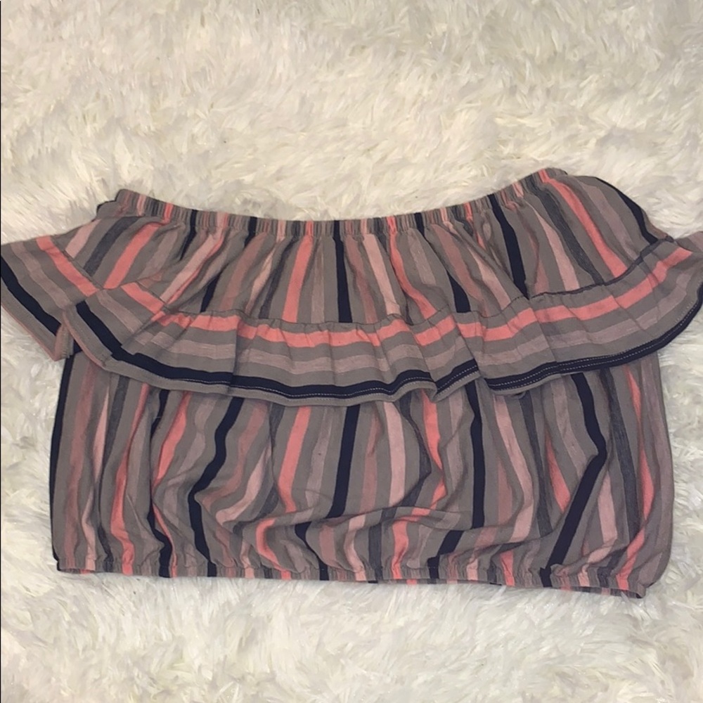 Strapless Cropped American Eagle Top